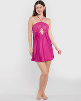 Isla & Evie Sleep Unlined Short Slip Pink / M